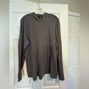 Poetrofit Men's Hooded Pullover Sweater in Charcoal Gray